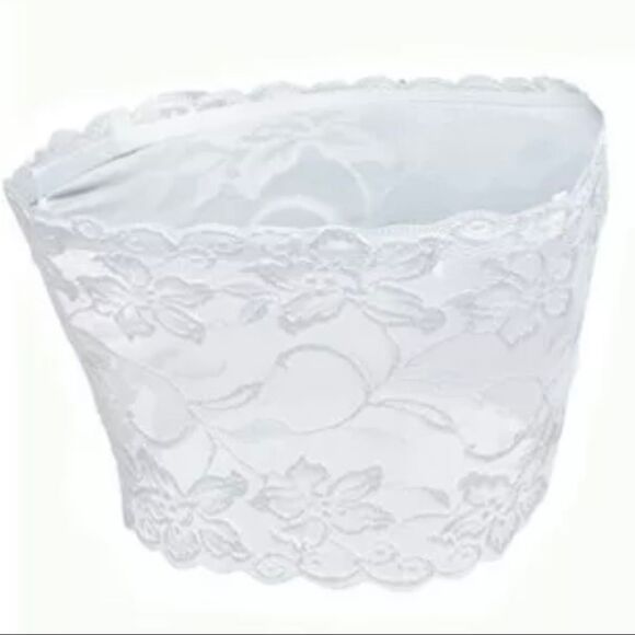 Lace Bandeau Bra | Strapless Stretch Tube Top - Picture 3 of 9